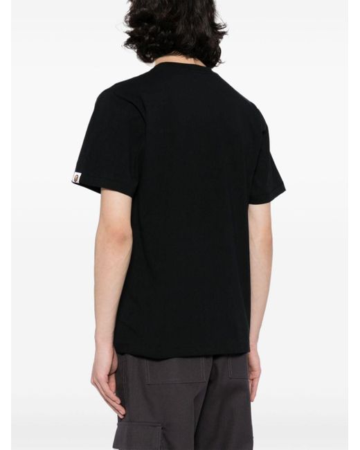 A Bathing Ape T-Shirt mit Camo Busy Works-Print in Black für Herren