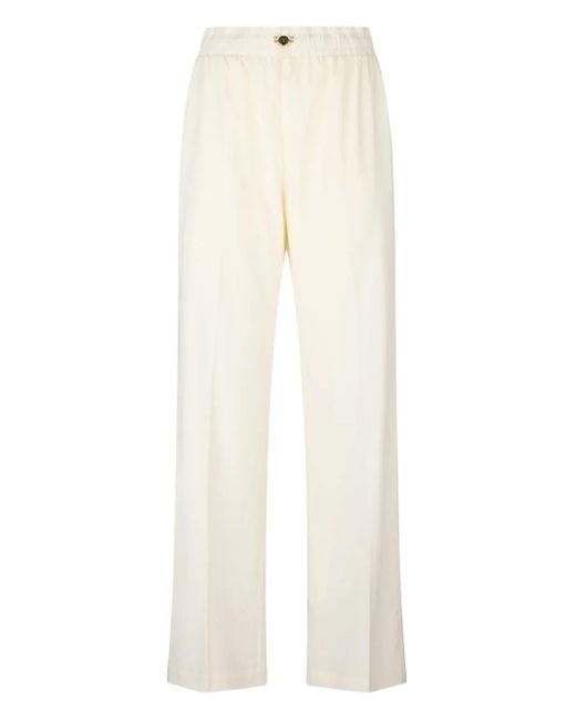 Liu Jo White Logo-Plaque Track Pants