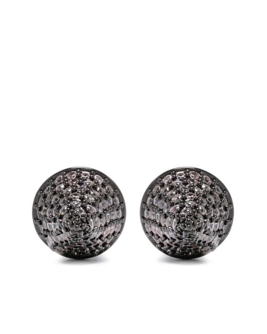 Eddie Borgo Gray Pavé Cone Stud Earrings