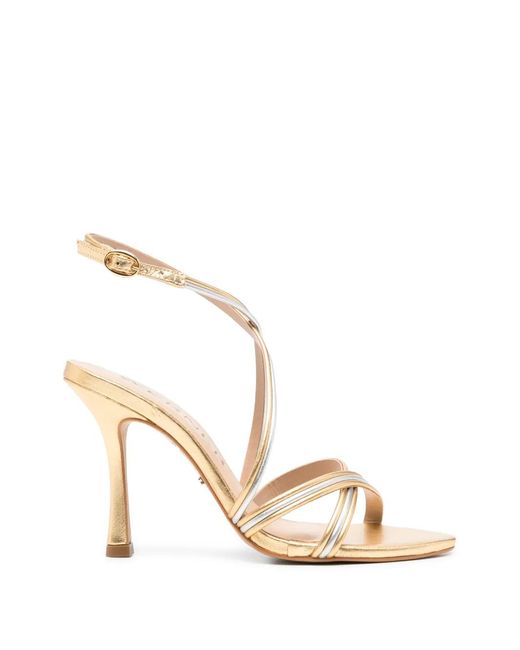 Werner Natural Strappy Heeled Sandals