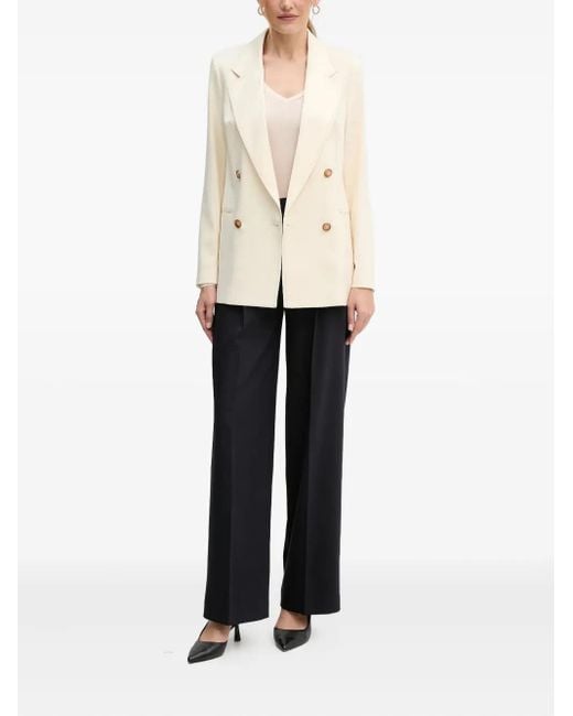 Benetton Natural Double-Breasted Button Top