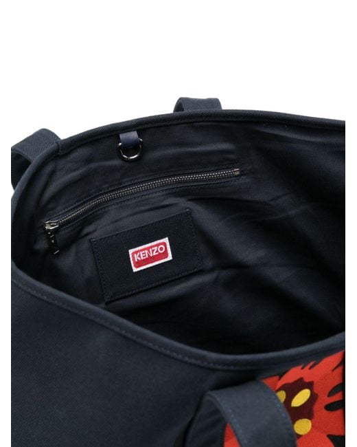 KENZO Black Large Utility Tote Bag