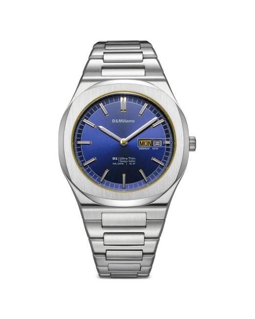 D1 Milano Blue Ultra Thin 39Mm Watch for men