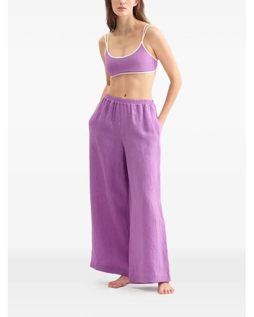 Eres Purple Palazzo Pants