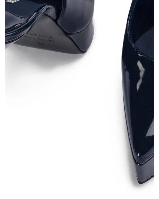 Le Silla Blue Uma Slingback Pumps