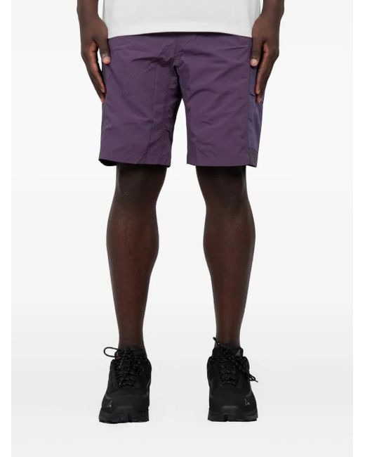 Gramicci Shorts Met Patchwork in het Purple voor heren