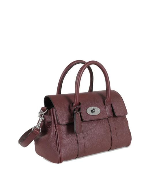 Mulberry Purple Bayswater Satchel Bag