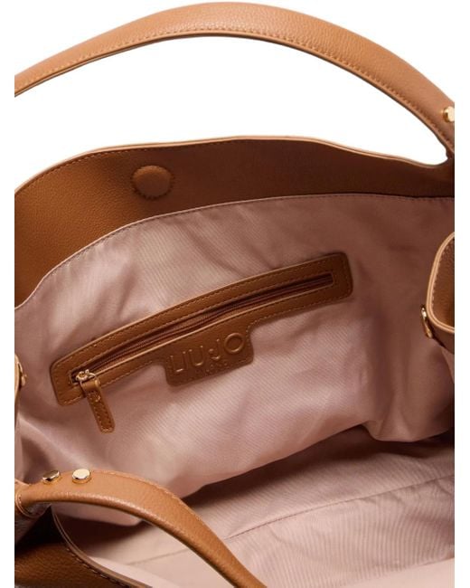 Liu Jo Brown Faux-Fur Shoulder Bag