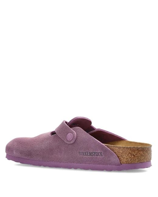 Birkenstock Boston Mules aus Wildleder in Purple für Herren