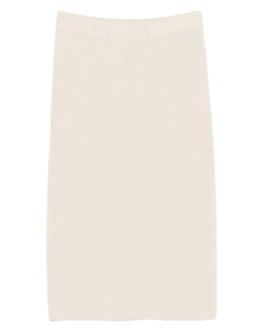 Marc O' Polo Natural Knitted Midi Skirt