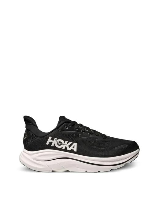 Hoka One One Black Wide One Clifton 10 Sneakers for men
