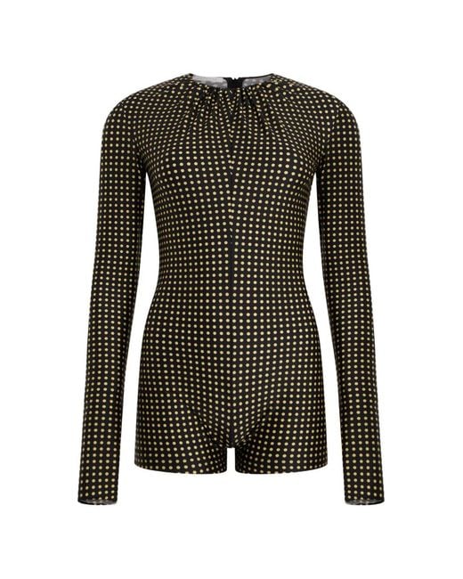 Philosophy Di Lorenzo Serafini Black Polka-Dot Playsuit