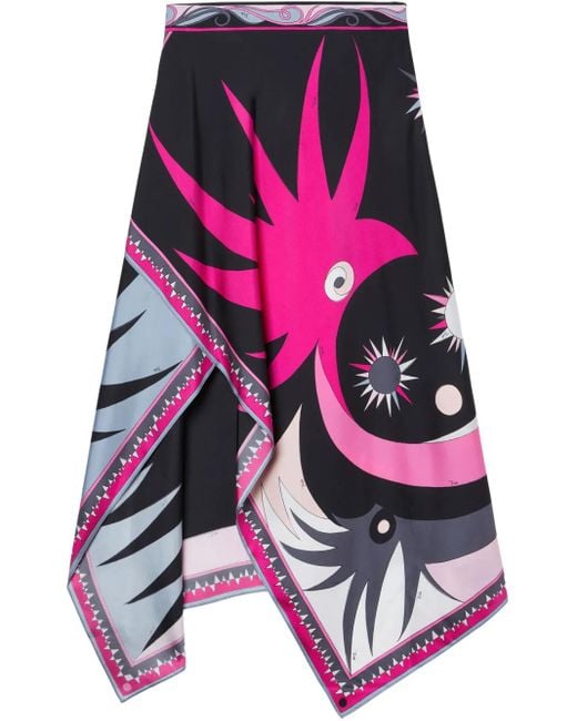 Emilio Pucci Pink Stella-Print Skirt