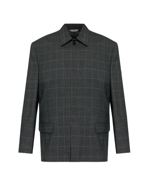 Balenciaga Gray Check Jacket for men