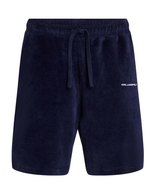 Karl Lagerfeld Shorts Mit Logo-Stickerei in Blue für Herren