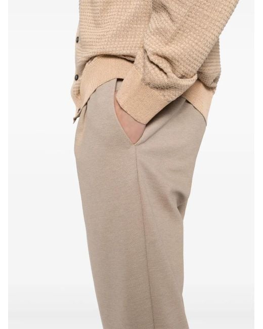 Harris Wharf London Natural Pleated Trousers for men