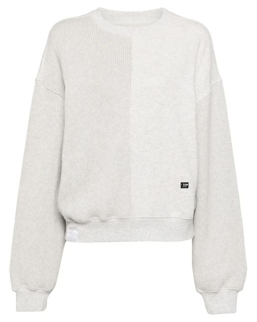 Izzue White Patchwork Sweatshirt