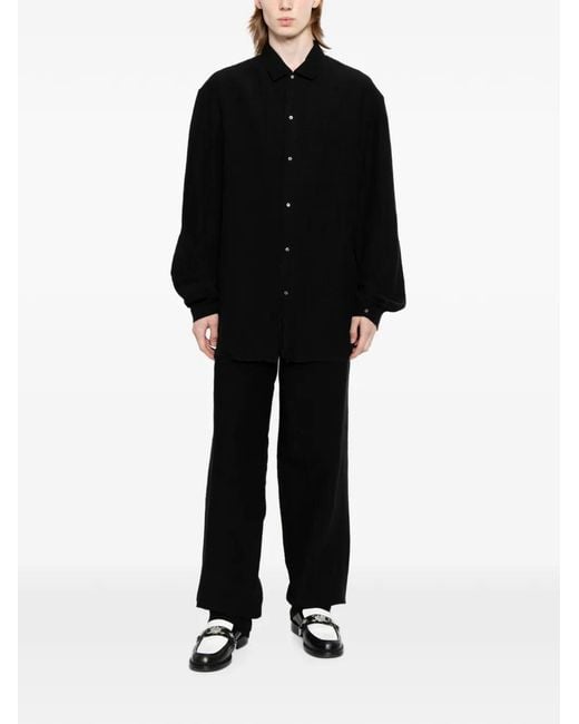 Ma+ Black Straight Shirt for men