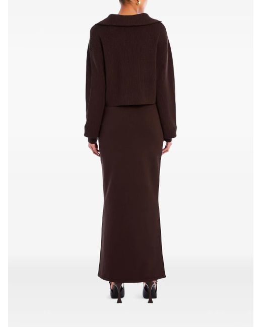 SER.O.YA Brown Java Maxi Skirt