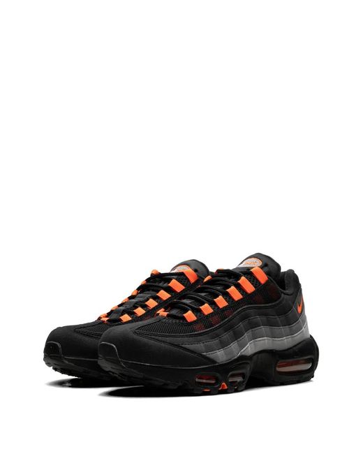 Nike Black Air Max 95 Hyper Crimson Sneakers for men
