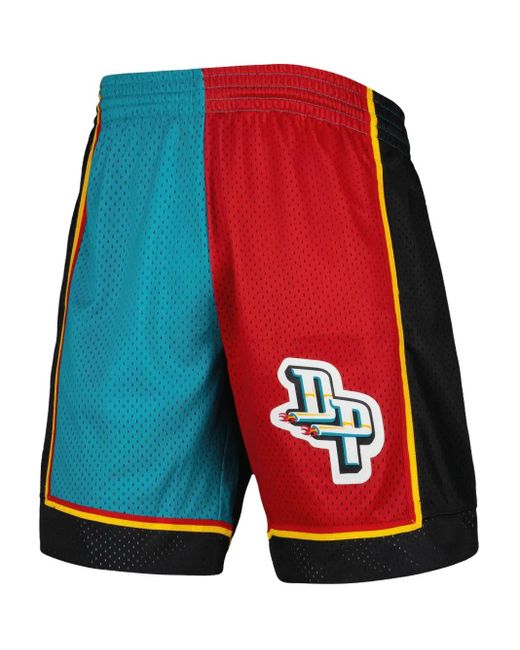 Mitchell & Ness Red Nba Detroit Pistons 1998 Swingman Shorts for men