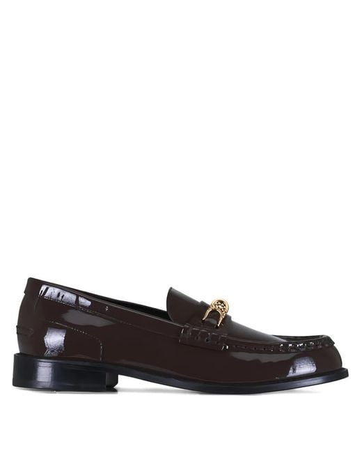 Dorothee Schumacher Black Chain-Detail Leather Loafers