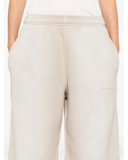 Alexander Wang White Logo-Detail Track Pants