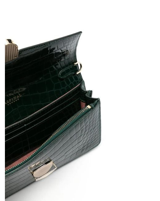 Borsa A Tracolla Mayfair Clutch 2 di Aspinal in Green