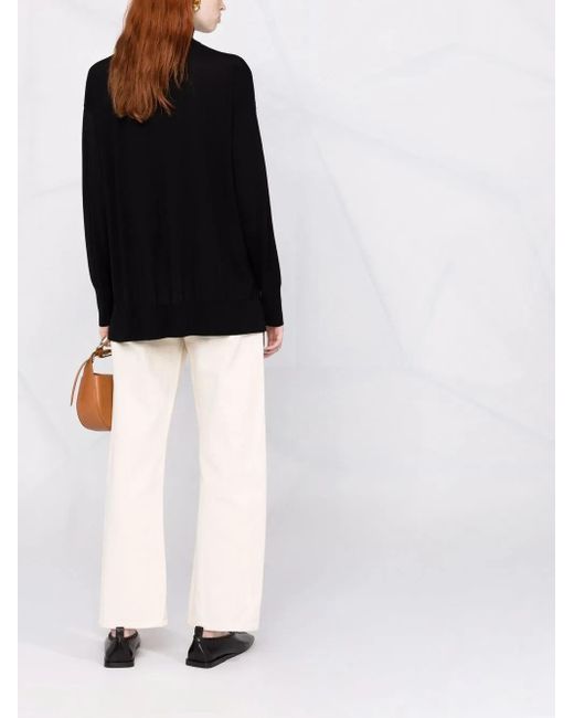 Max Mara Black Libia Jumper With Roll Neck