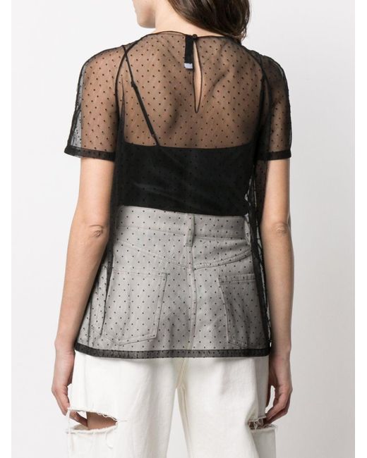 dior sheer shirt