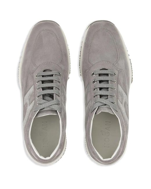 Hogan Gray Interactive Low-Top Sneakers