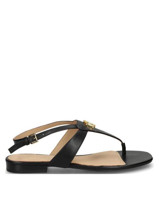 Ralph Lauren Black Everley Sandals Flat Sandal