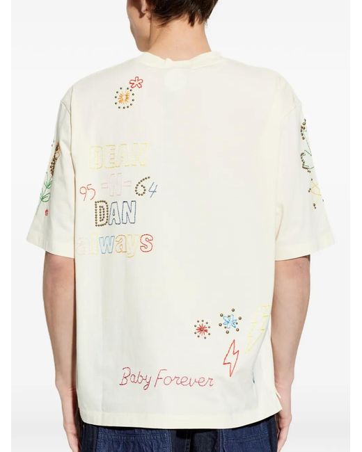 DSquared² White Loose Fit T-Shirt for men