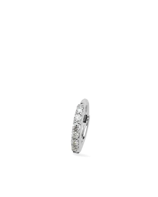 Lark & Berry White 14Kt Small Modernist Diamond Hoop Earring