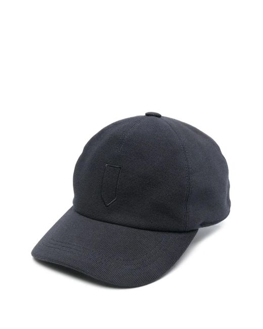 メンズ Canali ロゴ キャップ Blue
