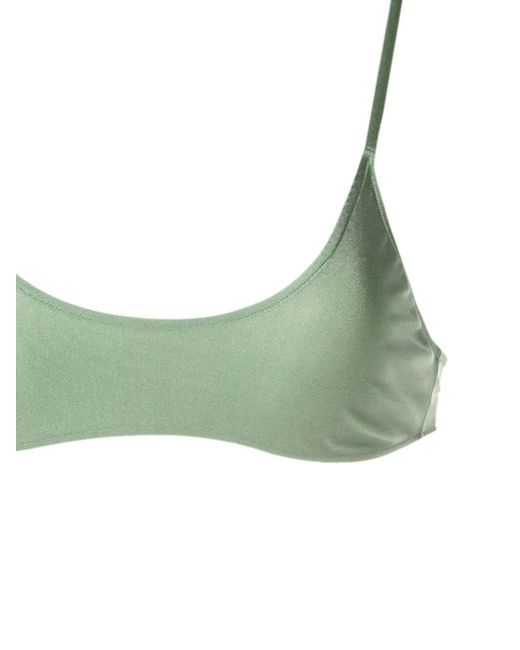 Bikini à fini métallisé Adriana Degreas en coloris Green