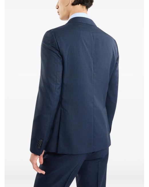 Fay Blue Button-Fastening Patch-Pocket Jacket for men