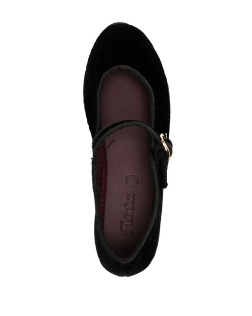 Flabelus Black Antonia Ballerina Flats