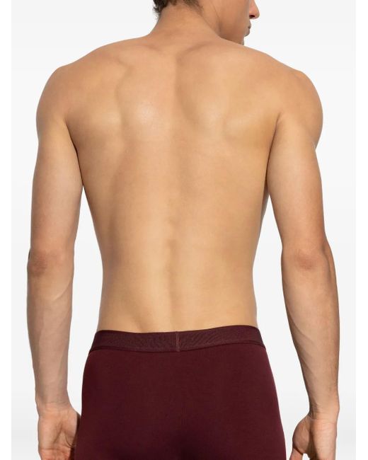 Tom Ford Red Logo Cotton-Blend Boxer Shorts for men