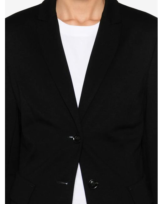 Marc Cain Black Single-Breasted Blazer