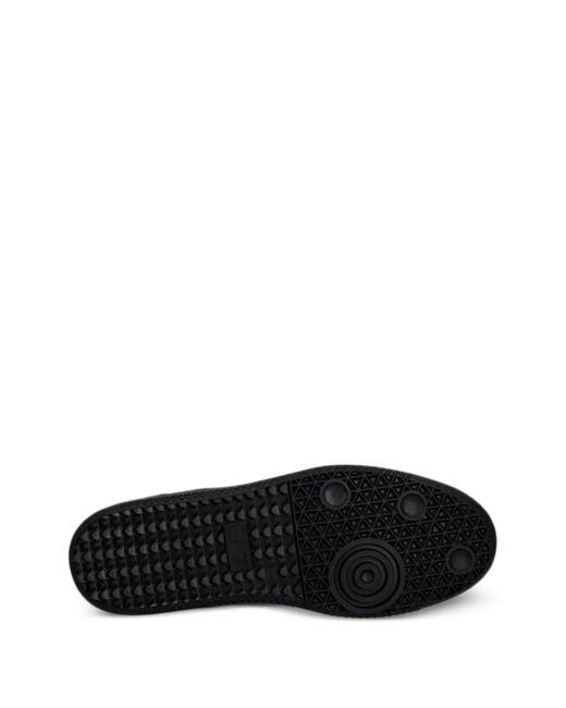 EA7 Black Embossed Logo Sneakers