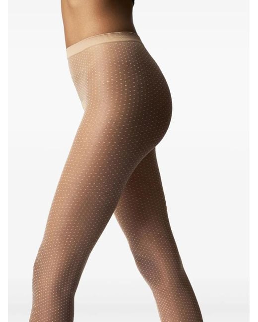Wolford Natural Strumpfhose Mit Mikro-Punktemuster