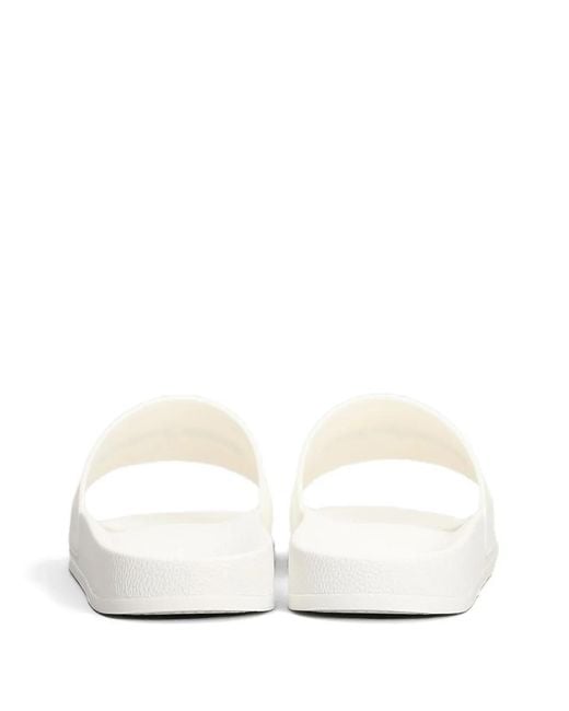 Palm Angels White Logo-Embellished Slides for men