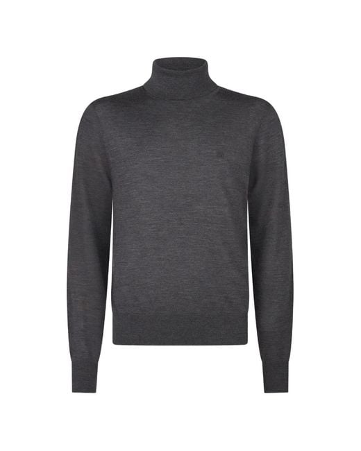 DSquared² Gray D2 Upside Down Turtleneck Pullover for men
