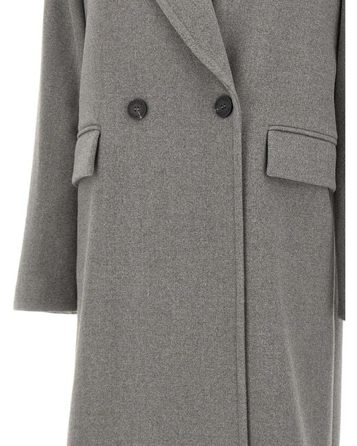 Kaos Gray Double-Breasted Coat