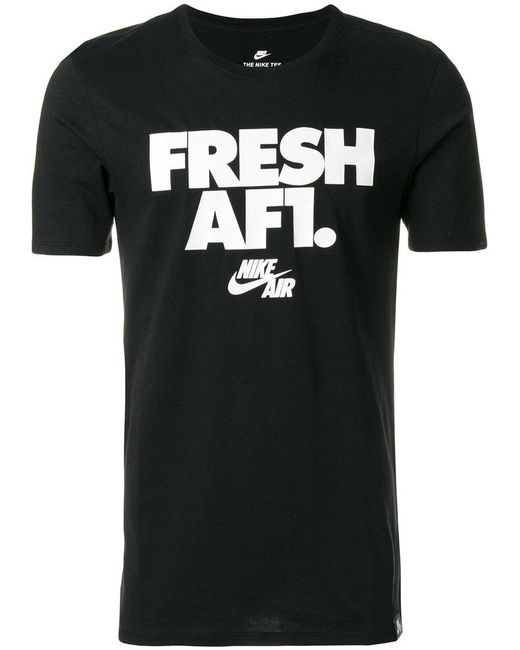 Nike Cotton Fresh Af1 T-shirt in Black for Men | Lyst Australia