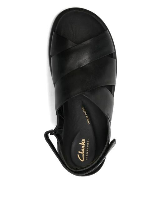 Clarks Black 25Mm Aristella Crossover Slingback Sandals