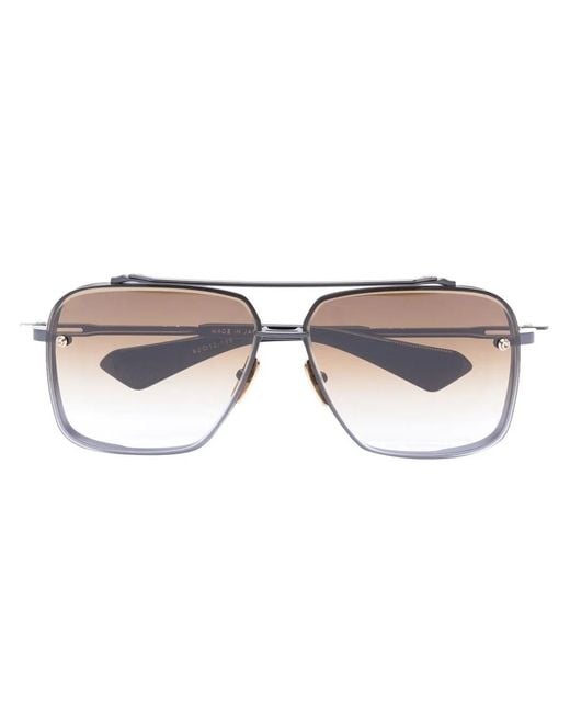 Dita Eyewear Gray Navigator Frame Sunglasses