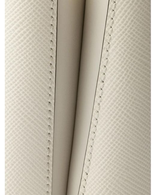 Prada White Mini Panier Bucket Bag
