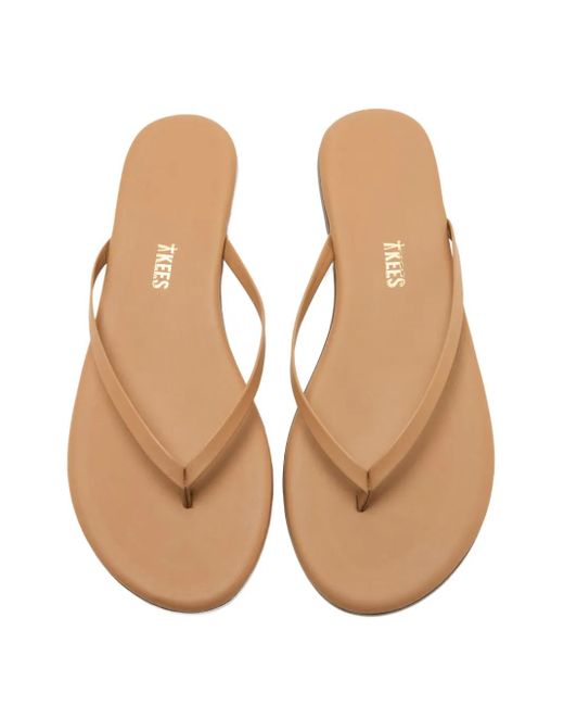 TKEES Natural Lily Thong Sandals